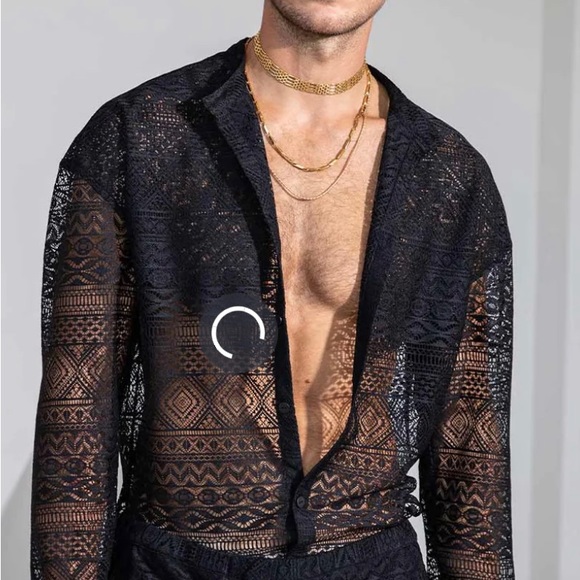 Orttu Leopard Shirt for Men. Size L Daringly Sexy - Picture 15 of 15